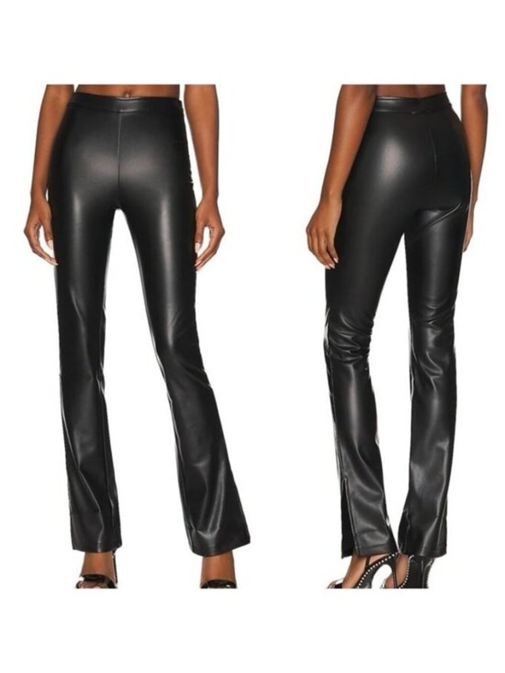 Superdown Hudson Faux Leather Pant - Black